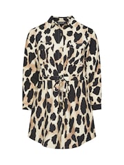 Evans Natural Animal Print Utility Tunic - Image 7 of 7