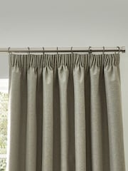 furn. Natural Dawn 100% Blackout Thermal Pencil Pleat Curtains - Image 3 of 6
