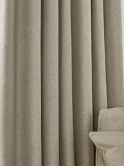 furn. Natural Dawn 100% Blackout Thermal Pencil Pleat Curtains - Image 4 of 6