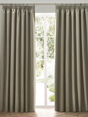 furn. Natural Dawn 100% Blackout Thermal Pencil Pleat Curtains - Image 6 of 6