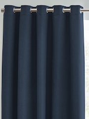 furn. Midnight Dawn 100% Blackout Thermal Eyelet Curtains - Image 3 of 5