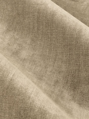 Yard Natural Heavy Chenille Velvet Room Darkening Pencil Pleat Curtains - Image 4 of 5