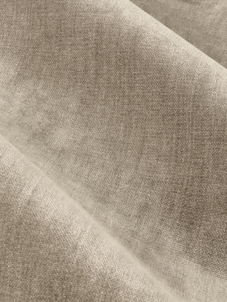 Yard Natural Beige Heavy Chenille Lined Pencil Pleat Curtains - Image 4 of 4