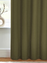 furn. Olive Dawn 100% Blackout Thermal Eyelet Curtains - Image 4 of 5