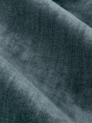 Yard Marine Heavy Chenille Velvet Room Darkening Pencil Pleat Curtains - Image 4 of 5