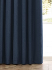 furn. Midnight Dawn 100% Blackout Thermal Pencil Pleat Curtains - Image 4 of 5