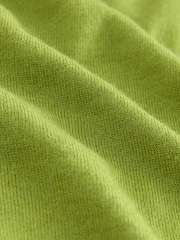 Green 100% Merino Wool N.Premium V-Neck Button Cardigan - Image 8 of 8