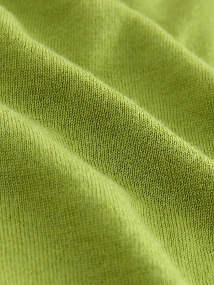 Green 100% Merino Wool N.Premium V-Neck Button Cardigan - Image 8 of 8