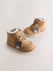 Tan Brown Bear Lace-Up Boots - Image 1 of 5