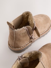 Neutral Brown Standard Fit (F) Suede Chelsea Boots - Image 4 of 6