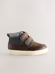 Chocolate Brown Standard Fit (F) Touch Fastening Boots - Image 2 of 5