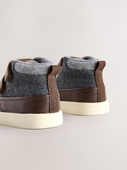 Chocolate Brown Wide Fit (G) Touch Fastening Boots - Image 4 of 5