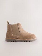 Neutral Wide Fit (G) Suede Chelsea Boots - Image 2 of 6