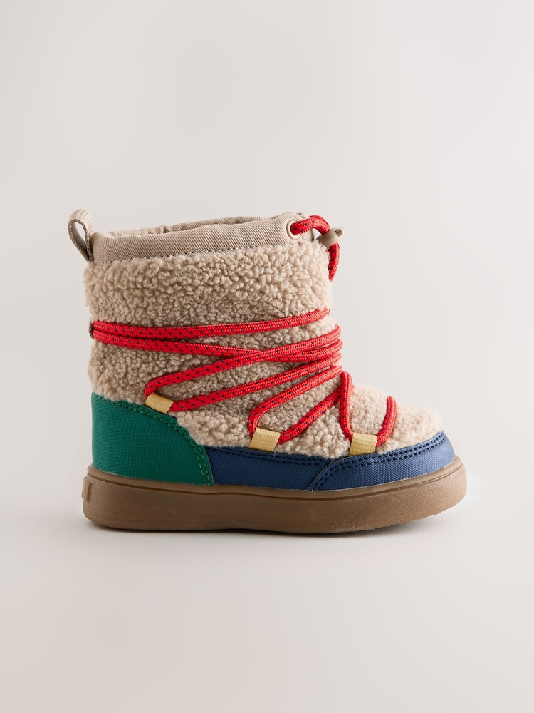 Neutral Borg Bungee Pull On Boots - Image 2 of 5