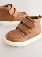 Tan Brown Wide Fit (G) Warm Lined Touch Fastening Boots - Image 4 of 5