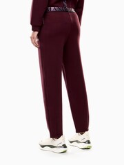 EA7 Red Regular Fit Joggers - Image 2 of 5
