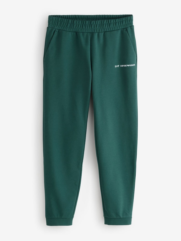 EA7 Regular Fit Green Joggers - Image 1 of 4