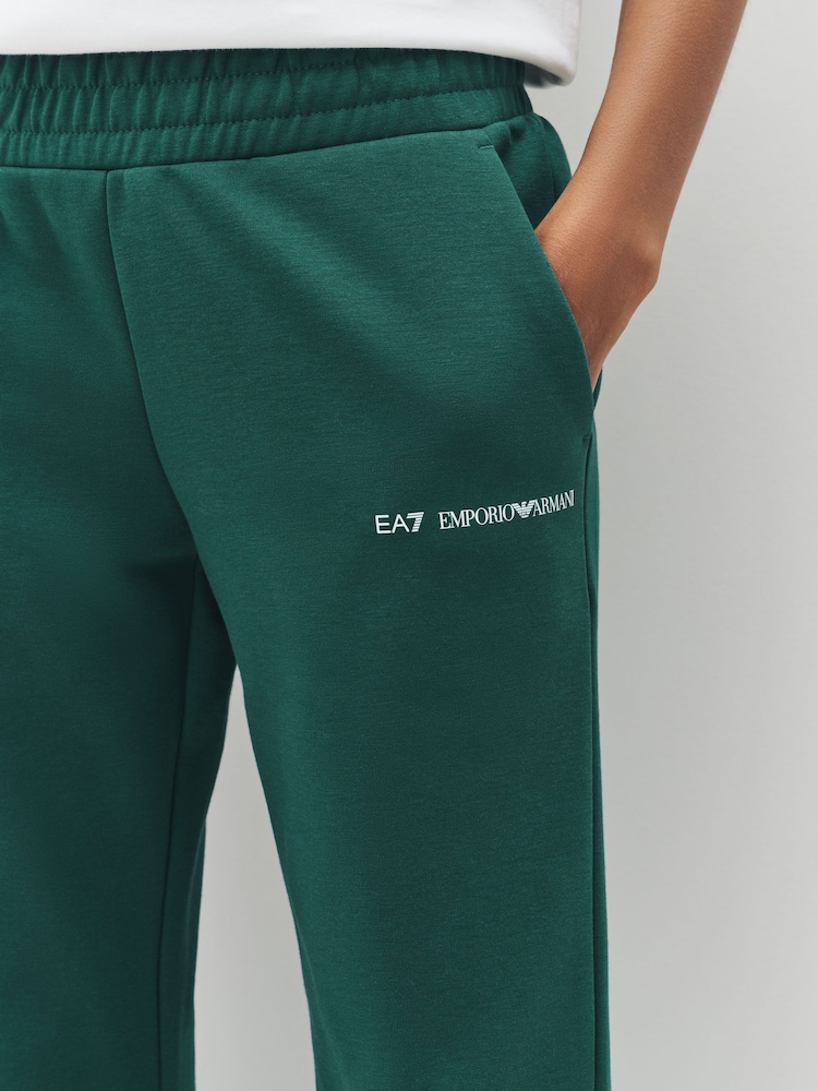 EA7 Regular Fit Green Joggers - Image 4 of 4