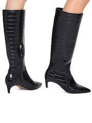 KG Kurt Geiger Trace High Leg Black Boots - Image 1 of 5