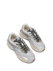 KG Kurt Geiger Silver Louisa Trainers - Image 3 of 5