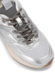 KG Kurt Geiger Silver Louisa Trainers - Image 5 of 5