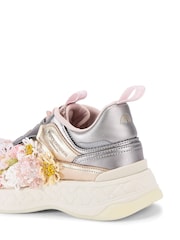 Kurt Geiger London Gold Kensington Trainers - Image 3 of 5