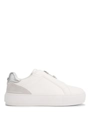 KG Kurt Geiger Douglas White Zip Boots - Image 1 of 4