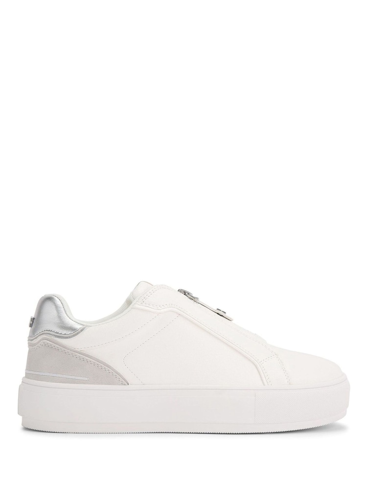 KG Kurt Geiger Douglas White Zip Boots - Image 1 of 4