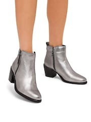 Carvela Silver Metalic Secil Boots - Image 1 of 5