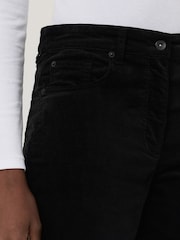 Jigsaw Black Delmont Velvet Tapered Jeans - Image 5 of 7
