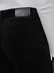 Jigsaw Black Delmont Velvet Tapered Jeans - Image 6 of 7