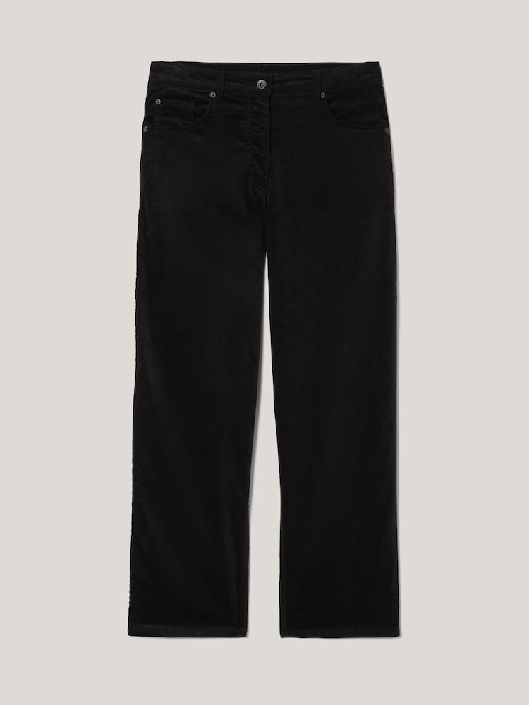 Jigsaw Black Delmont Velvet Tapered Jeans - Image 7 of 7