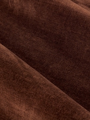 Yard Nutmeg Heavy Chenille Velvet Room Darkening Pencil Pleat Curtains - Image 5 of 5