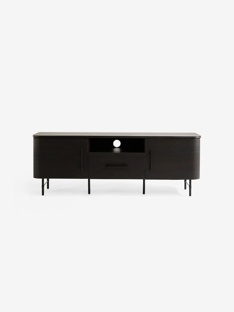 MADE.COM Dark Oak Effect Zeke Wide Up to 58 Inch TV Unit - Image 1 of 1