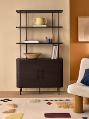 MADE.COM Dark Oak Effect Zeke Shelving Unit - Image 1 of 5