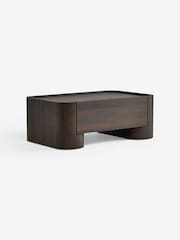 MADE.COM Dark Wood Effect Kain Storage Coffee Table - Image 6 of 7