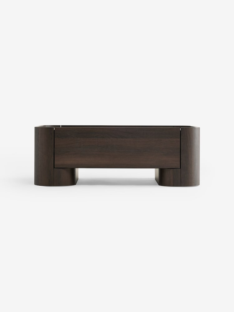 MADE.COM Dark Wood Effect Kain Storage Coffee Table - Image 7 of 7