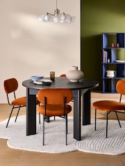 MADE.COM Dark Oak Effect Zeke 4 to 6 Seater Extending Rectangular Seater Dining Table - Image 1 of 7