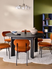 MADE.COM Dark Oak Effect Zeke 4 to 6 Seater Extending Rectangular Seater Dining Table - Image 2 of 7