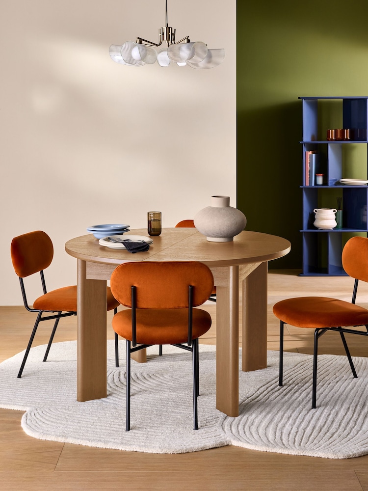 MADE.COM Oak Effect Zeke 4 to 6 Seater Extending Rectangular Seater Dining Table - Image 1 of 7 MADE.COM Oak Effect Zeke 4 to 6 Seater Extending Rectangular Seater Dining Table - Image 1 of 7