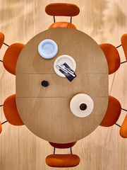 MADE.COM Oak Effect Zeke 4 to 6 Seater Extending Rectangular Seater Dining Table - Image 5 of 7