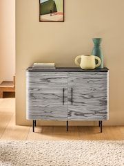 MADE.COM Grey Pine Effect Zeke Small Sideboard - Image 1 of 3