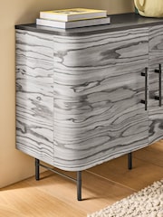MADE.COM Grey Pine Effect Zeke Small Sideboard - Image 2 of 3