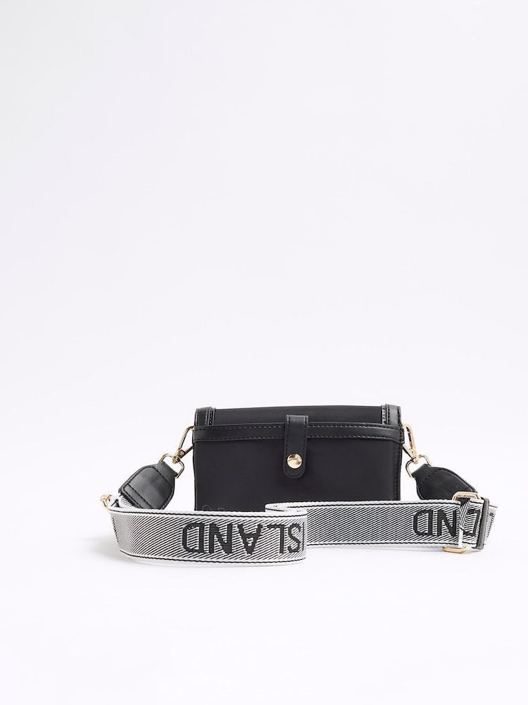River Island Black Zip Cross-Body Purse - Image 3 of 6