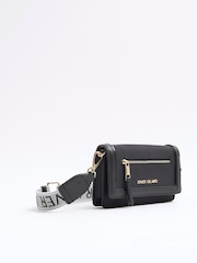 River Island Black Zip Cross-Body Purse - Image 4 of 6