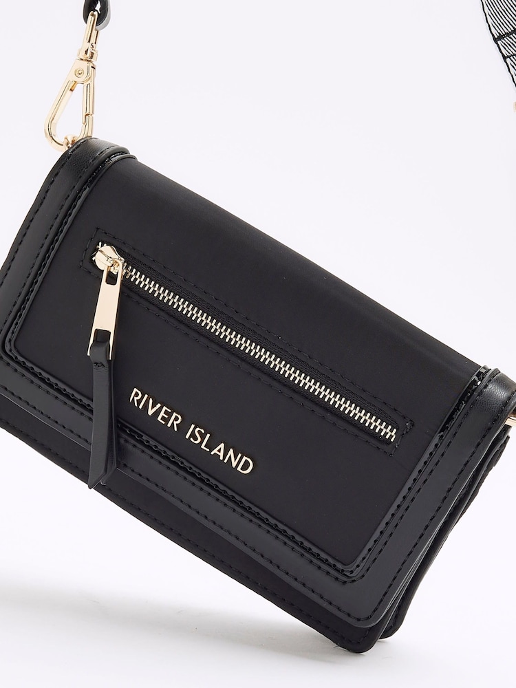 River Island Black Zip Cross-Body Purse - Image 6 of 6