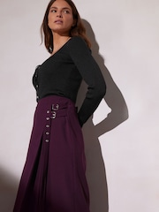 Star by Julien MacDonald Purple Wrap Skirt - Image 2 of 6