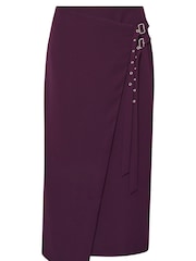 Star by Julien MacDonald Purple Wrap Skirt - Image 6 of 6