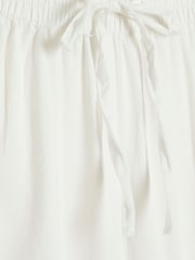 River Island White Lace Insert 100% Cotton Trousers - Image 6 of 6