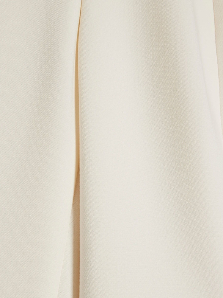 River Island Cream Peplum Long Sleeve Playsuit - Image 6 of 6